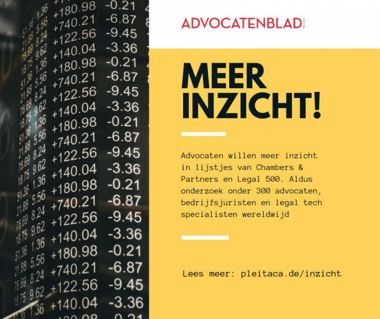Advocatenblad: Praktijk heeft kritiek op advocatenoverzichten