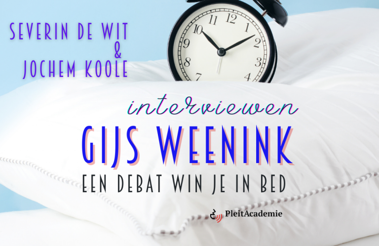 Een debat win je in bed